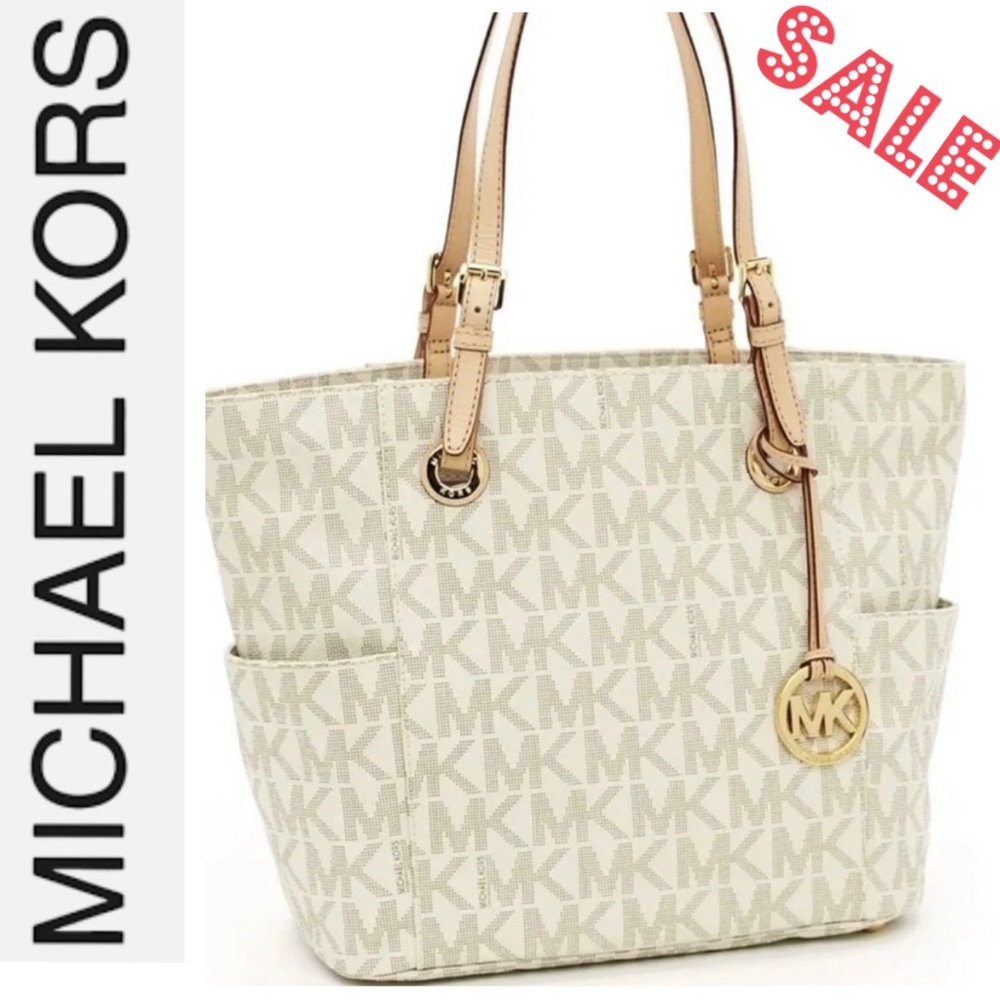 ✨ Michael Kors • Jet Set Large Signature Tote